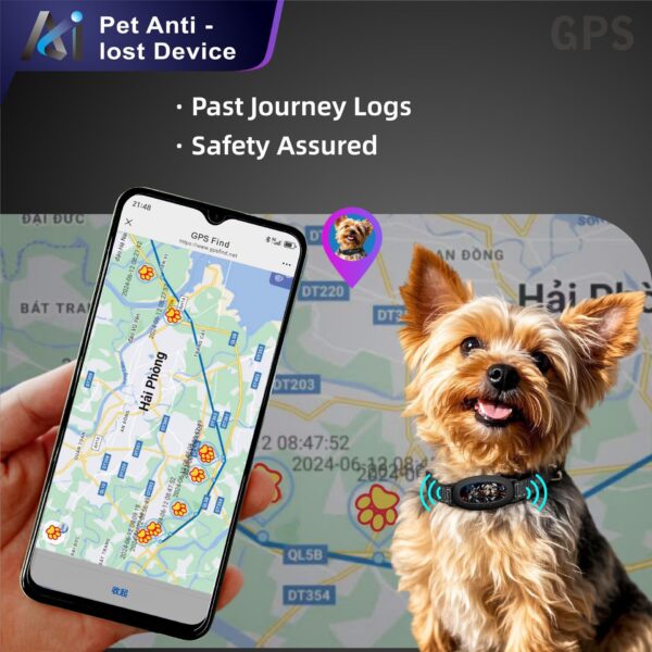 Dog GPS Tracker Locator No Subscription Fees - Suitable for All Dogs Cats