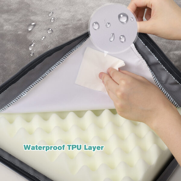 Flannel & PVC Double-Sided Dog Bed - Image 4