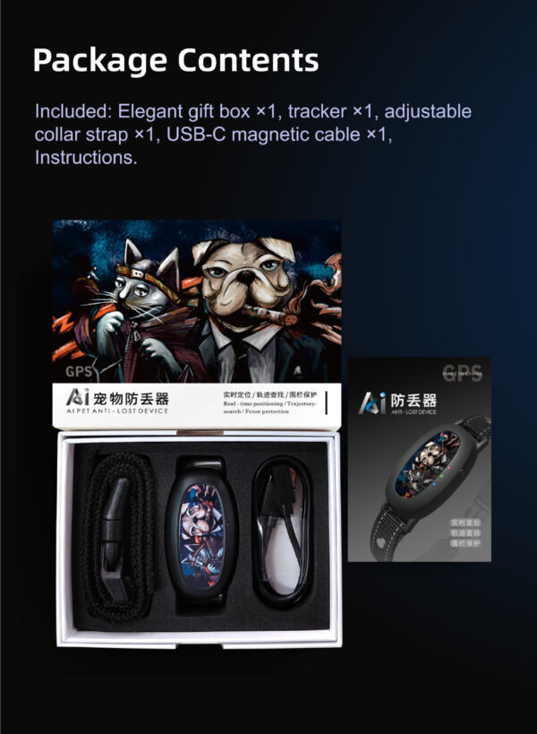 Dog GPS Tracker Locator No Subscription Fees - Suitable for All Dogs Cats - Image 2